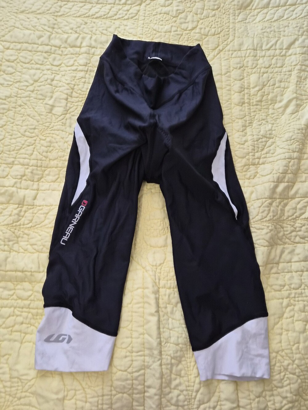 Garneau Black & White Womens Cycling Capris